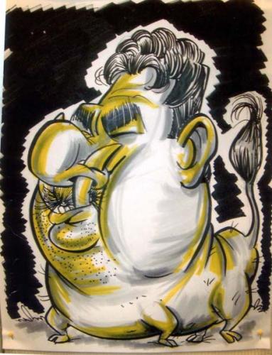 Cartoon: You can be a Bigg Pigg too! (medium) by subwaysurfer tagged caricature,cartoon,animal