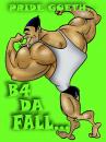 Cartoon: Can ya love ya self too much? (small) by subwaysurfer tagged comics health pride body builder cartoon