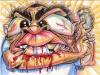 Cartoon: Starving Artist (small) by subwaysurfer tagged cartoon,caricatue,drawing,manga,self,portrait,sketch,funny,comic