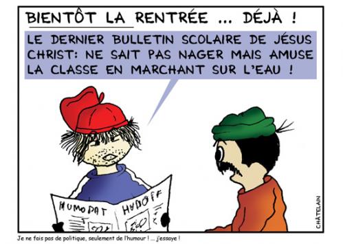 Cartoon: LA RENTREE (medium) by chatelain tagged humour,la,rentree