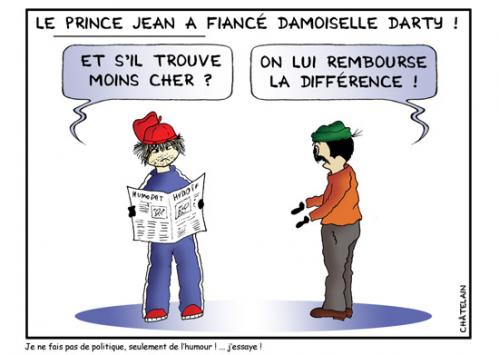 Cartoon: LE PRINCE JEAN (medium) by chatelain tagged humour,pat,arsort