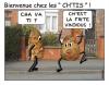 Cartoon: BIENVENUE CHEZ LES CH tis (small) by chatelain tagged humour,ch,tis,