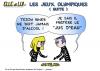 Cartoon: LES ZEUX (small) by chatelain tagged humour,jeux,olympiques