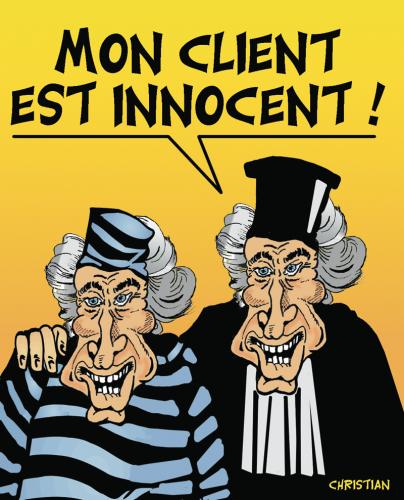 Cartoon: de Villepin avocat ... (medium) by CHRISTIAN tagged de,villepin,avocat