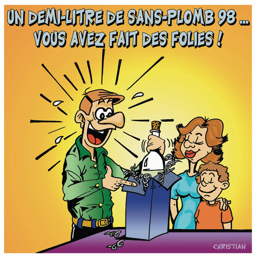 Cartoon: L essence se fait rare ...!!! (medium) by CHRISTIAN tagged essence,greves