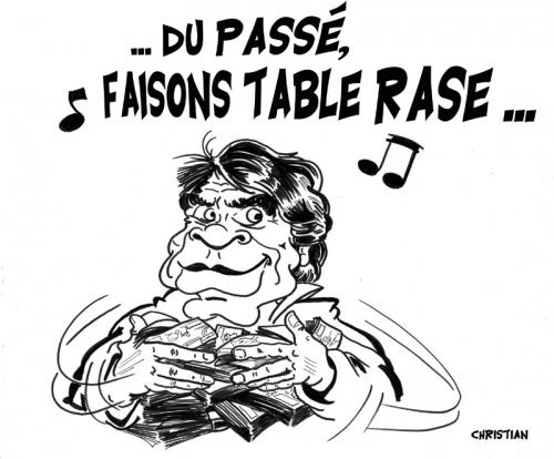 Cartoon: TAPIE VOLANT ! (medium) by CHRISTIAN tagged bernard,tapie