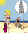 Cartoon: FANTASMES ...! (small) by CHRISTIAN tagged burka