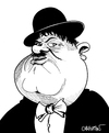 Cartoon: Oliver HARDY (small) by CHRISTIAN tagged oliver,hardy