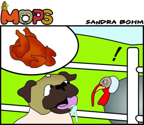 Cartoon: Mops (medium) by Sandra tagged dog,pet,mops,hund