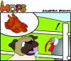 Cartoon: Mops (small) by Sandra tagged dog,pet,mops,hund