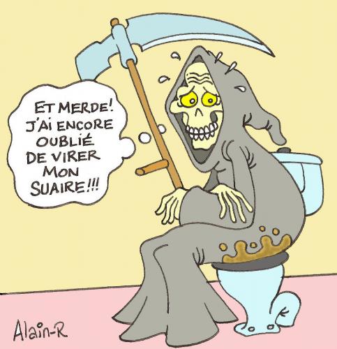 Cartoon: La fauchieuse... (medium) by Alain-R tagged death,faucheuse,humour