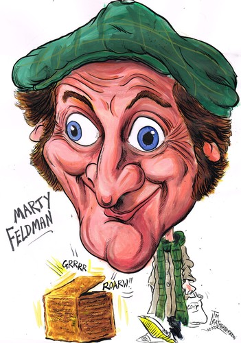Cartoon: MARTY FELDMAN INKED VERSION (medium) by Tim Leatherbarrow tagged marty,feldman,comedy,ink,paint