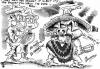 Cartoon: PIGS MIGHT FLY BUT SWINE FLU ! (small) by Tim Leatherbarrow tagged swine,flu,virus,pig,mexican