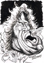 Cartoon: ROGER DALTREY (small) by Tim Leatherbarrow tagged the,who,roger,daltrey,singer,scream