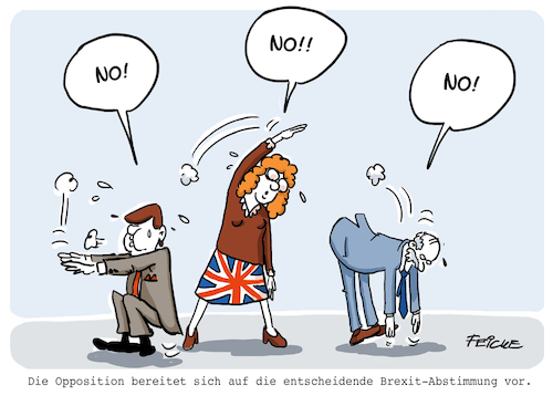 Cartoon: Opposition vor Abstimmung (medium) by FEICKE tagged brexit,deal,eu,europa,johnson,unterhaus,abstimmung,brexit,deal,eu,europa,johnson,unterhaus,abstimmung