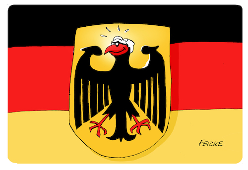Cartoon: Steinmeier Bundespräsident (medium) by FEICKE tagged wahl,bundesversammlung,steinmeier,spd,präsident,bundespräsident,wahl,bundesversammlung,steinmeier,spd,präsident,bundespräsident