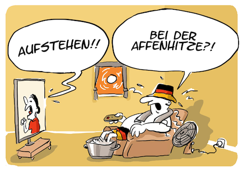 Cartoon: Wagenknecht Aufstehen (medium) by FEICKE tagged hitze,sommer,wagenknecht,linke,wetter,klima,aufstehen,bewegung,hitze,sommer,wagenknecht,linke,wetter,klima,aufstehen,bewegung
