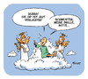 Cartoon: Brille bitte (small) by FEICKE tagged engel,operation,harfe,mit,den,engels,schnacken,himmel