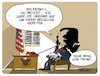 Cartoon: Don Trump (small) by FEICKE tagged trump,ukraine,selenskyj,präsident,usa,america,impeachment,skandal,pate,godfather