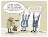 Cartoon: Inflation Banküberfall (small) by FEICKE tagged bank,überfall,verbrechen,inflation,krise,preis,wertverlust,schaden
