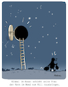 Cartoon: Mann im Mond (small) by FEICKE tagged mann,mond,weltall,umwelt,philosophie,sprichwort