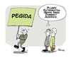 Cartoon: Pegidiot (small) by FEICKE tagged pegida,nazis,extremisten,ausländer,rassismus,demokratie,demonstration