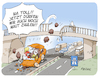 Cartoon: Pkw Maut (small) by FEICKE tagged pkw,maut,regierung,auto,autobahn,zoll,steuer,cdu,csu,dobrindt
