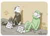 Cartoon: Spende (small) by FEICKE tagged spahn,bundestag,organ,spende,misere,skandal,gesetz
