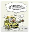 Cartoon: Umfahren (small) by FEICKE tagged auto,prüfung,führerschein,unfall,verkehr