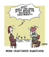 Cartoon: Zicke (small) by FEICKE tagged vegan,vegetarier,essen,zicken,streit