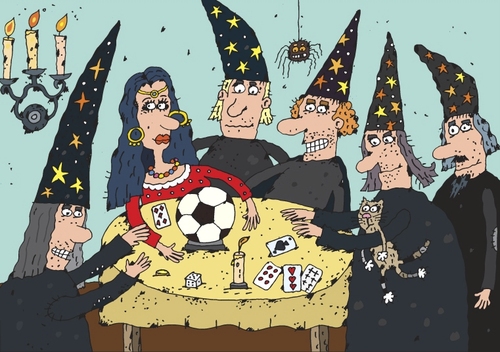 Cartoon: The Magic Ball (medium) by Sergei Belozerov tagged magic,soccer,football,ball