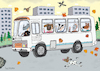 Cartoon: Maskenpflicht (small) by Sergei Belozerov tagged corona,coronavirus,covid,maske,maskenpflicht,gesundheit,lockdown,pandemic,quarantine,bus,transport