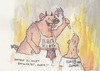 Cartoon: Hölle (small) by monika boos tagged fleisch,grillen,hölle,schwein,buße,strafe