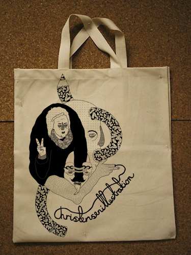 Cartoon: giveaway bag (medium) by jannis tagged shopping