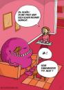 Cartoon: Hausmonster (small) by mil tagged monster,begegnung,mil,