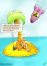 Cartoon: Insel Bombe (small) by mil tagged cartoon,insel,atom,bombe,mil