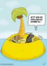Cartoon: Insel Vernunft (small) by mil tagged insel,tod,vernunft,mil,