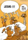 Cartoon: Jesus-Feier (small) by mil tagged jesus,feier,ostern,wunder,wein,wasser,freude,mil