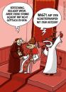 Cartoon: Schlechter Berater (small) by mil tagged teufel satan gott papst berater sprachrohr unfehlbar verkleidung katholisch