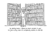 Cartoon: Darling Books (small) by Vhrsti tagged book,library,bookcase,reader,life