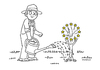 Cartoon: The Gardener (small) by Vhrsti tagged eu,europe,garden,gardener,water,hope