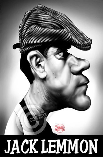 Cartoon: Jack Lemmon (medium) by Russ Cook tagged jack,lemmon,actor,caricature,hollywood,america,american,some,like,it,hot,glengarry,glen,ross,the,odd,couple,grumpy,old,men,russ,cook,digital,portrait,cintiq,photoshop