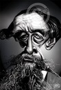 Cartoon: Charles Dickens (small) by Russ Cook tagged charles,dickens,writer,novellist,russ,cook,caricature,caricatures,famous,karikatur,karikaturen,portrait,illustration,photoshop,digital,wacom,cintiq,cartoon
