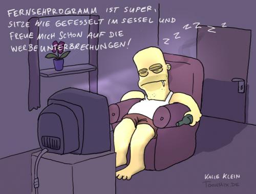 Cartoon: Kalle Klein - Spät am Abend (medium) by Toonmix tagged kalle,klein