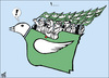 Cartoon: Arab summit - Libya (small) by samir alramahi tagged peace,dove,map,arab,summit,libya,qaddafi,occupied,jerusalem,palestine,ramahi,cartoon