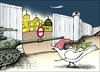 Cartoon: Christmas at Jerosalem (small) by samir alramahi tagged peace palestine israel ramah cartooni arab politics christmas holy land