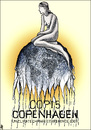 Cartoon: copenhagen 09 logo (small) by samir alramahi tagged cop15 united nations climate change conference copenhagen 2009 nature politics ramahi