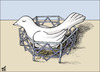 Cartoon: Dove 2011 (small) by samir alramahi tagged peace dove arab ramahi israel palestine cartoon