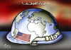 Cartoon: globalization guise (small) by samir alramahi tagged usa globalization arab ramahi