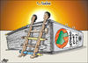 Cartoon: Jordan Elections Stair (small) by samir alramahi tagged jordan elections stair arab ramahi vot low politics